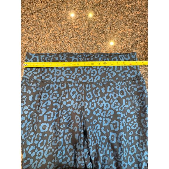 Livi Women's Black Teal Animal Print Leggings Size 18/20 - Picture 9 of 13